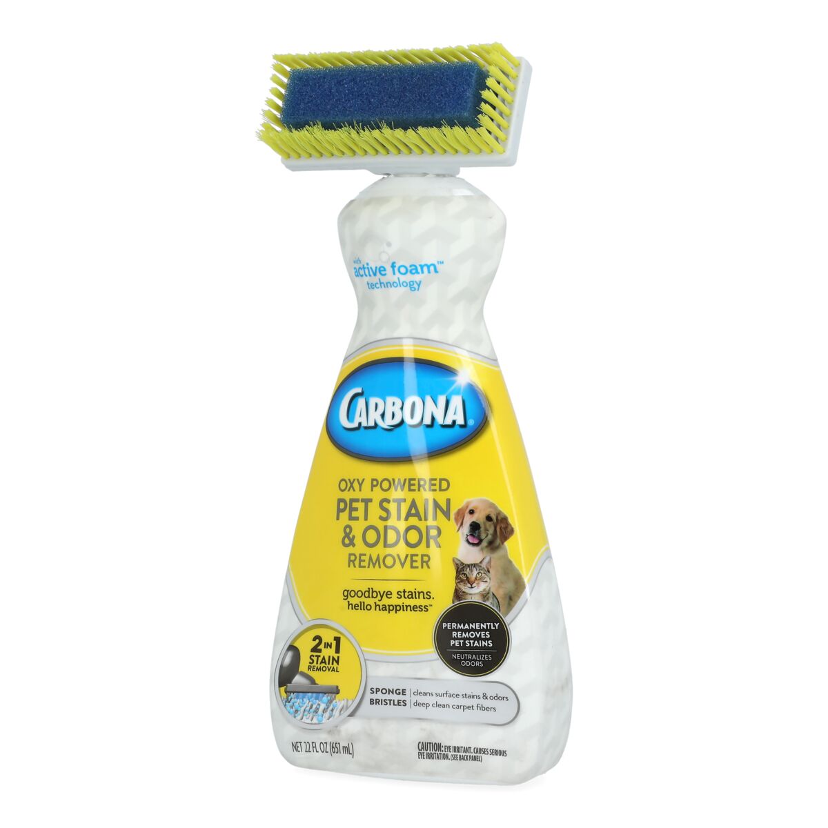 Carbona Oxy Powered Pet Stain and Odor Remover with BuiltIn Brush